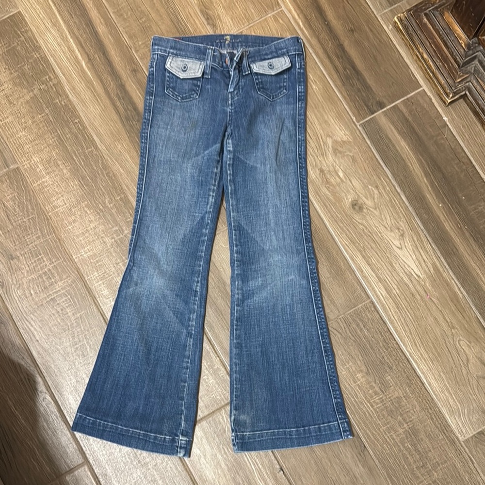 7FAM girls flare leg jeans!